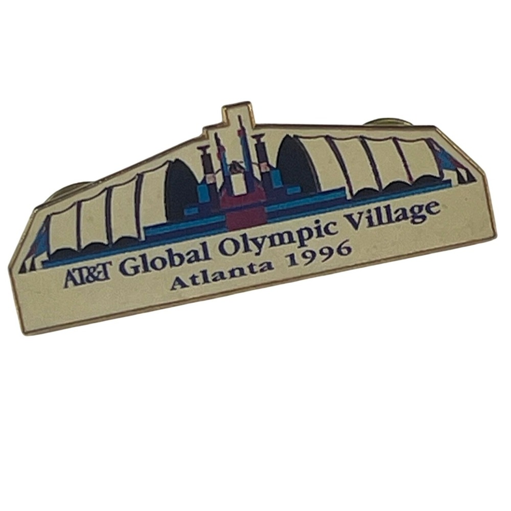 AT&T Global Olympic Village Atlanta 1996‎ Commemorative Lapel Pin VTG 00825